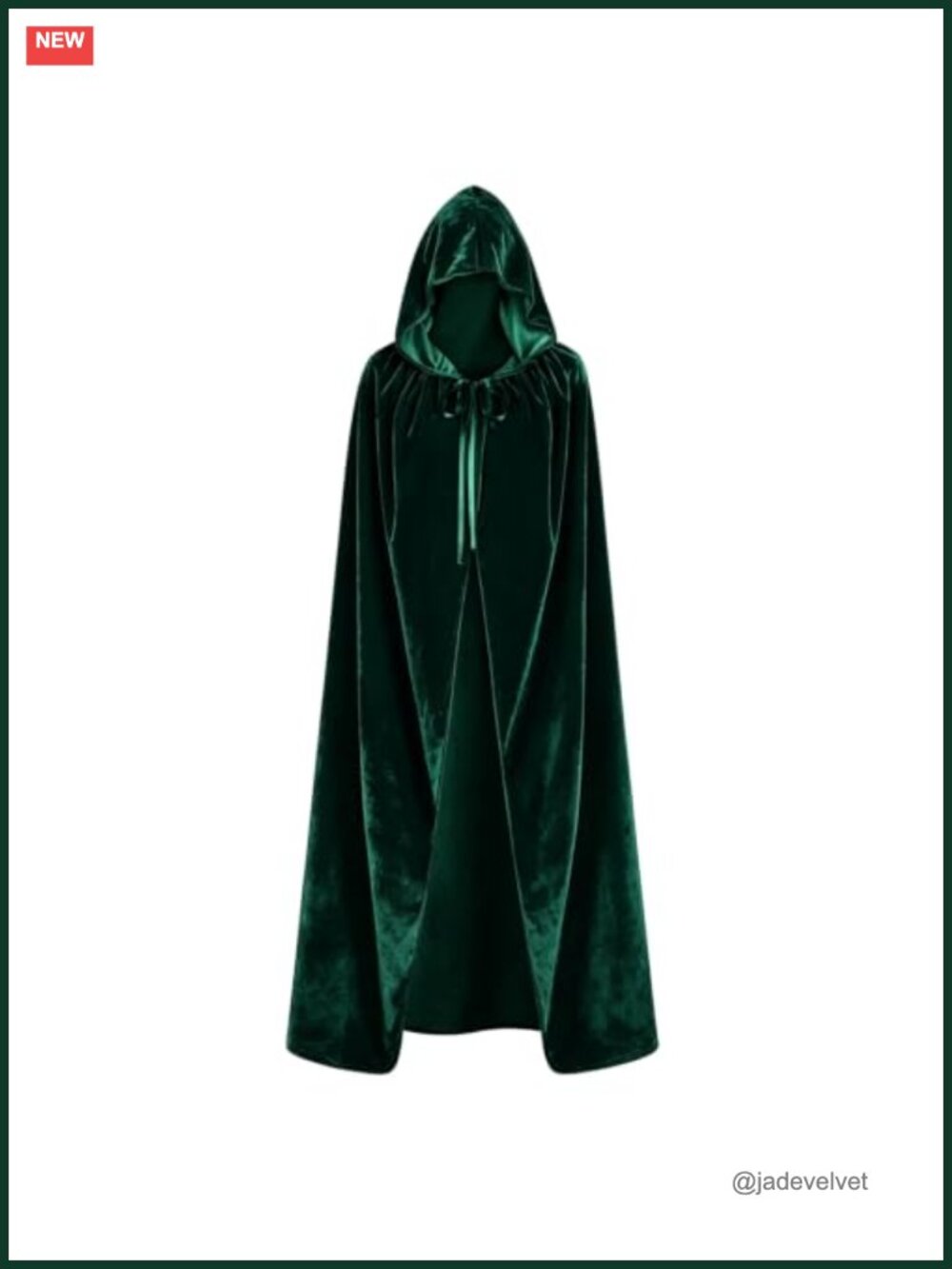 Velvet Hooded Cloak Cape Unisex Halloween Cosplay Costume
